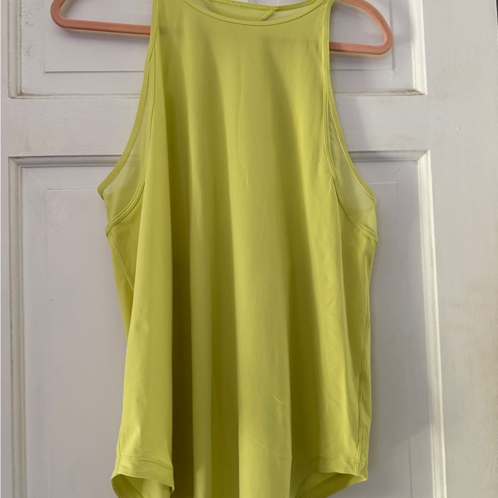Lime Green/yellow lululemon tank
